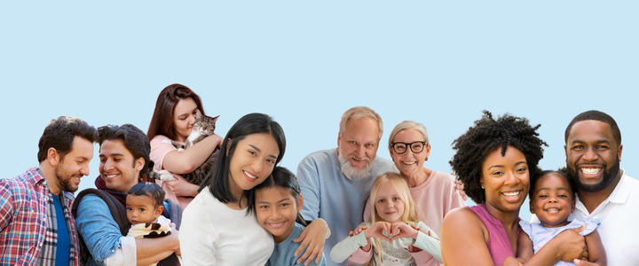 International Day of Families banner showing multiple types of families